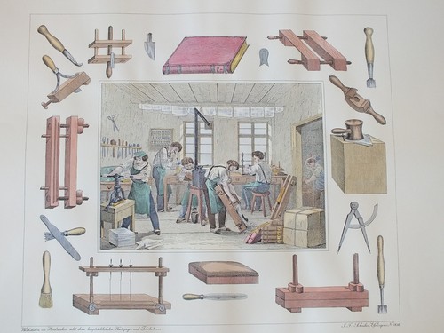 Alter druck der buchbinder - druck,